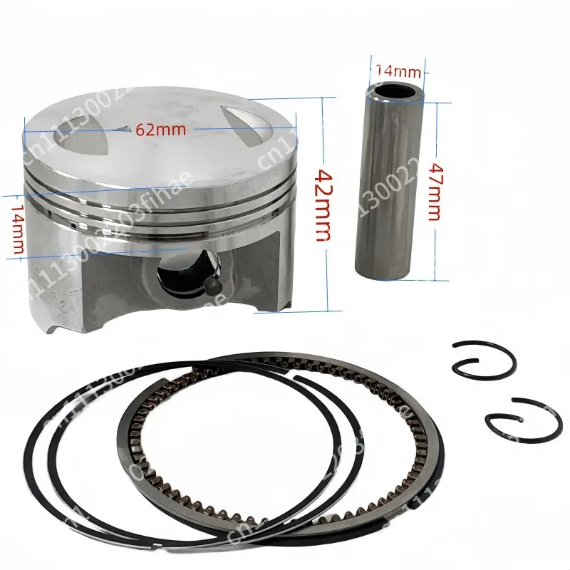 62Mm motorcycle accessories piston for GN150 EN150 cylinder GS150 piston ring