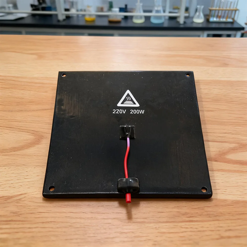Silicone Heated Bed 200x200mm for Creality Series 3D Printers 24V 220W Aluminum Base 240mm Hole Center Distance