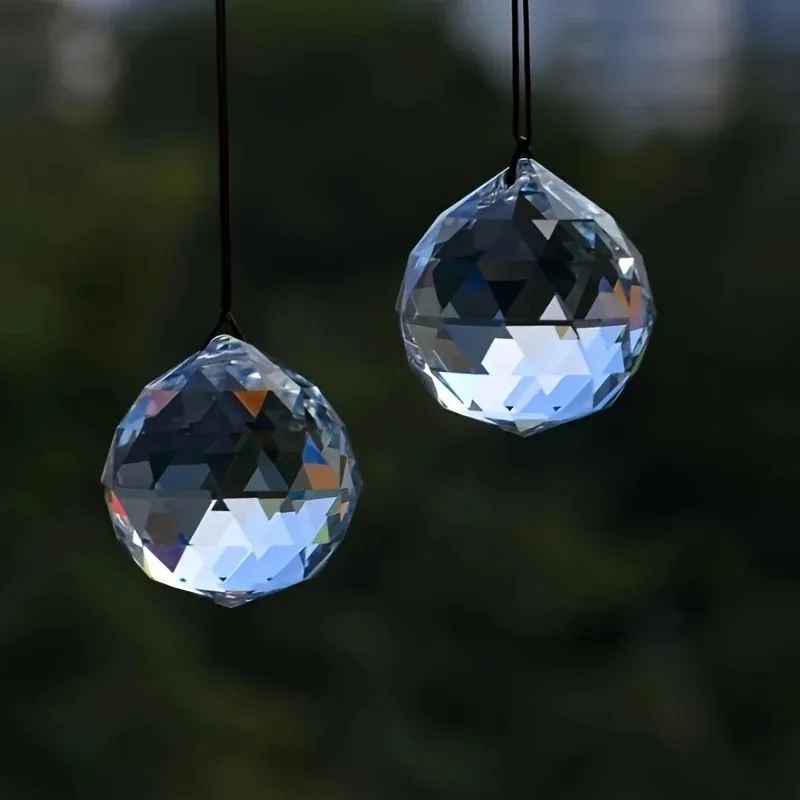 40 pcs of 8x10mm Crystal Glass Loose Prism Beads, Used for Jewelry Making DIY Handicraft Discovery Handmade Accessories image 3
