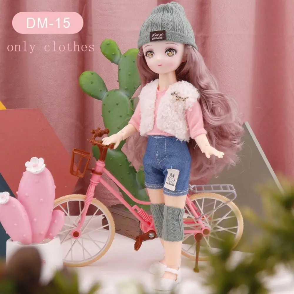 스커트 30cm BJD 인형 옷 화려한 귀여운 1/6 BJD 인형 옷 움직이는 몸 귀여운 11인치 BJD 인형 드레스 면 인형