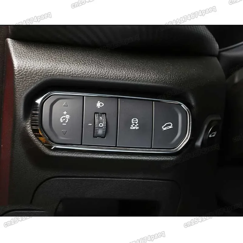 Car Headlight Switch Control Esp Trims Kit for Haval Chitu Jolion Pro 2021 2022 2023 2024 2025 Interior Accessories Carbon Fiber