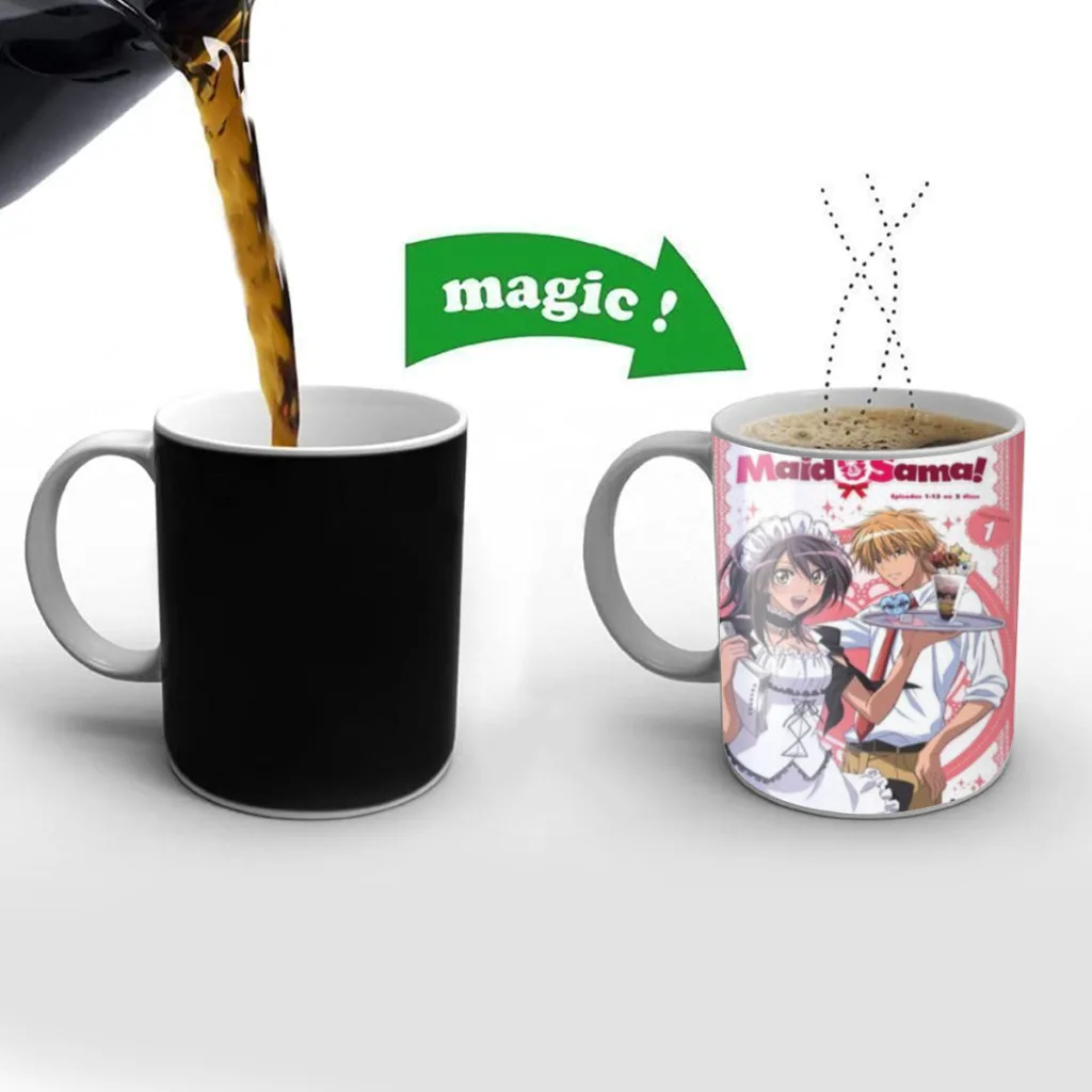 

Japanese Anime Maid Sama One Piece Coffee Mugs And Mug Creative Color Change Tea Cup Ceramic Milk Cups Gifts