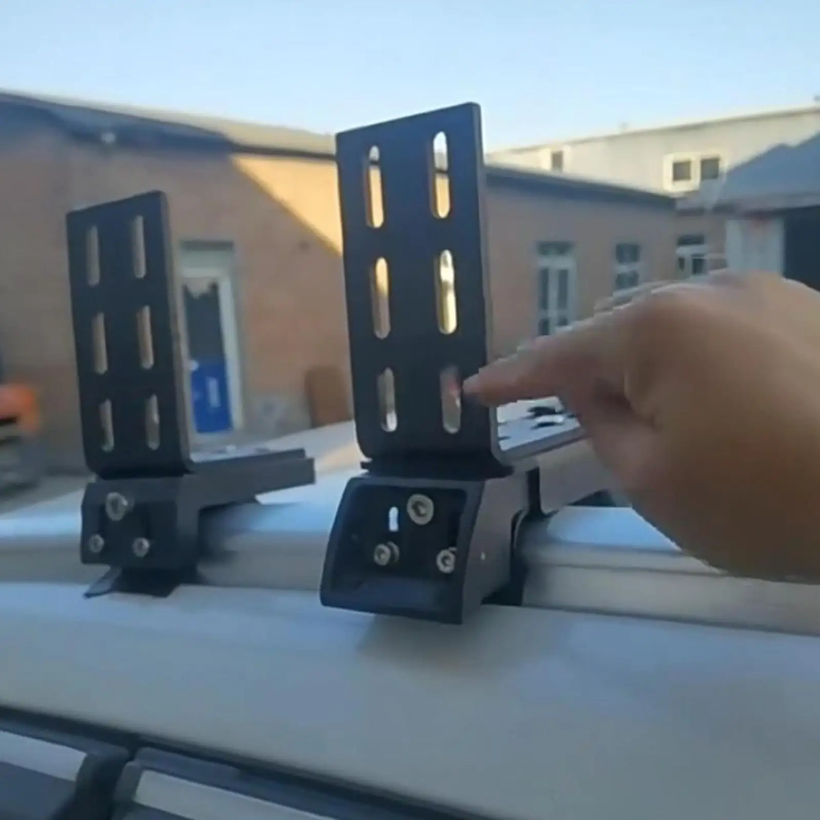 

Awning Support Clamps High Strength Aluminum Alloy Roof Bracket for Camping Car Side Tent Installation