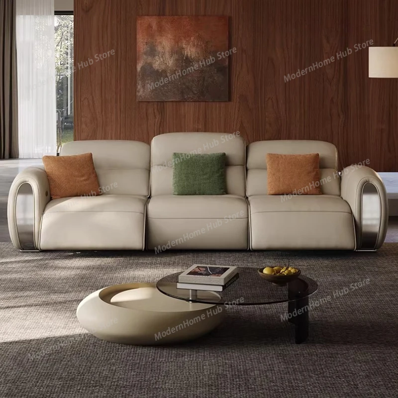 Luxury Nordic Living Room Sofas Minimalist Leather Sectional Living Room Sofas Room Decor Mid Century Sillon Cama Home Furniture