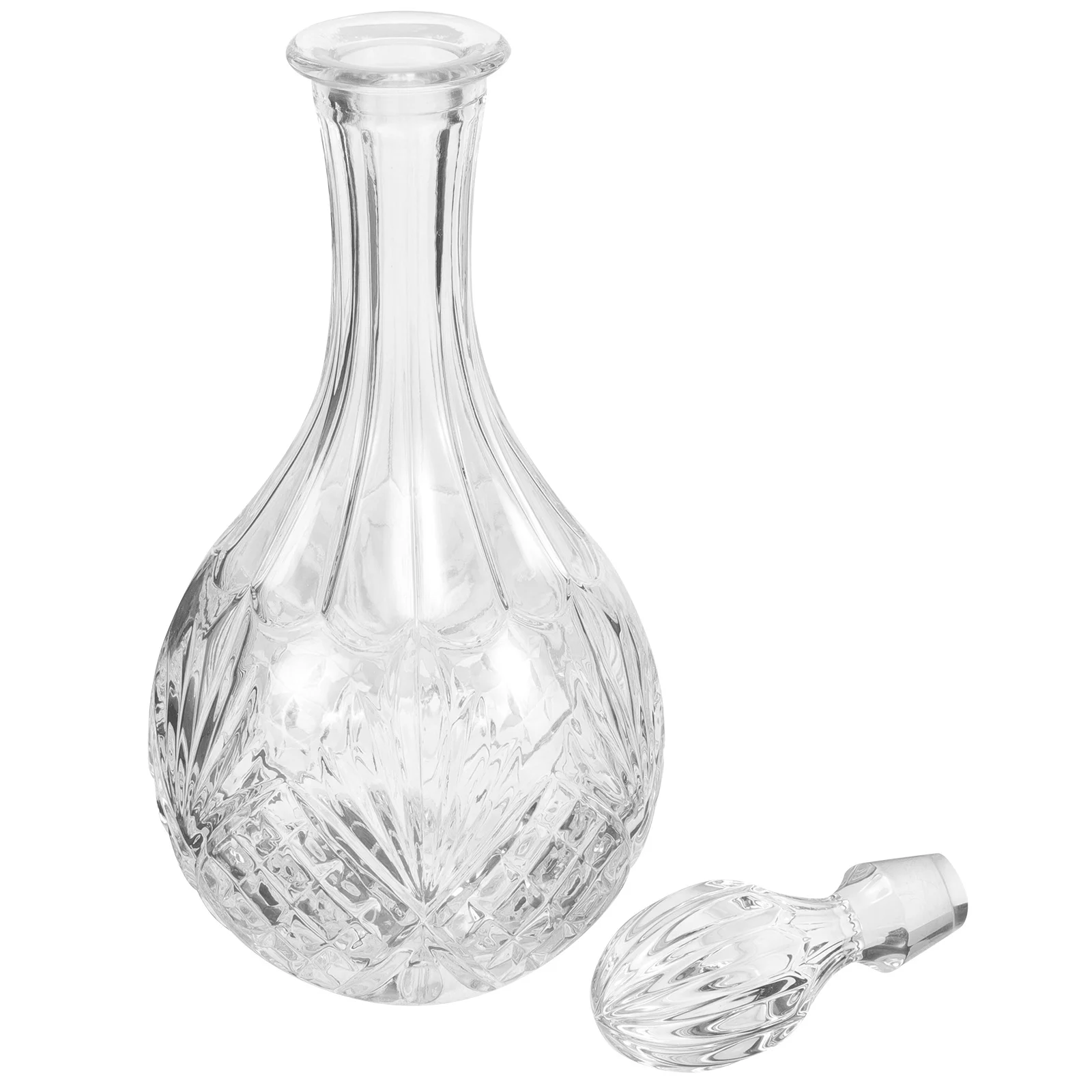 

Lead-Free Glass Wine Decanter Large Capacity 850Ml for Whiskey Liquor Vodka Bar Home Party Glass Beverage Dispenser