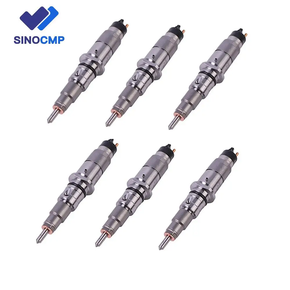 

6 шт. 0445120059 0445120231 Новая форсунка Common Rail 6754-11-3010 6754-11-3011 для экскаватора Komatsu PC-8 PC200-8 PC220-8