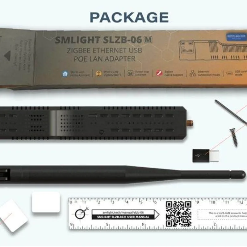 SMLIGHT SLZB-06M Zigbee 3.0 To Ethernet USB WiFi Gateway with PoE Coordinator