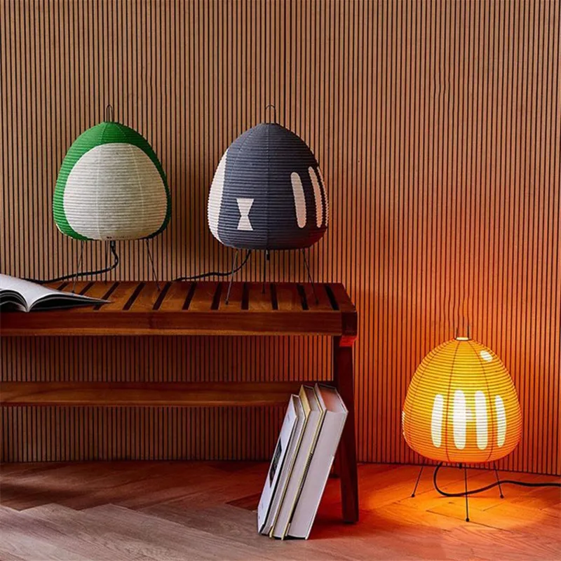 

Noguchi lamp Modern Japanese rice Table Lamp LED minimalist For Bar Living Room Study Decor Indoor Home akari Table light