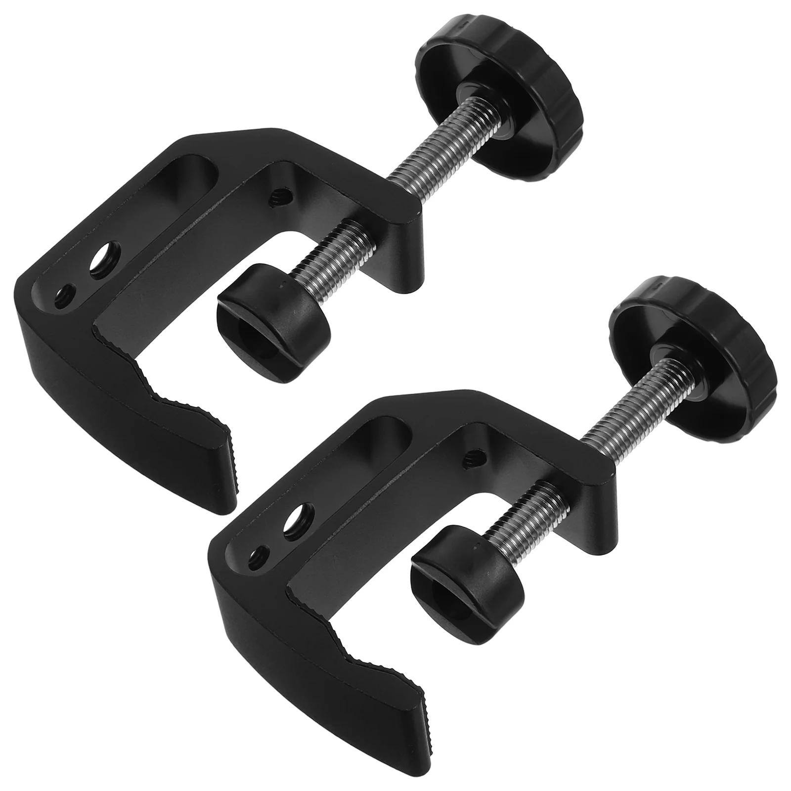 2Pcs C Clamp Long Lasting Good Material Table Mount Clamp for Woodworking Jig Universal Desk Tool Table Mount Clamps