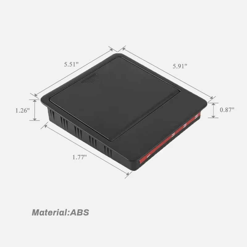 صندوق تخزين مخفي لمسند ذراع تسلا ، منظم وحدة التحكم المركزية ، مقصورة سرية ، إكسسوارات سيارة ، موديل 3 Y #6