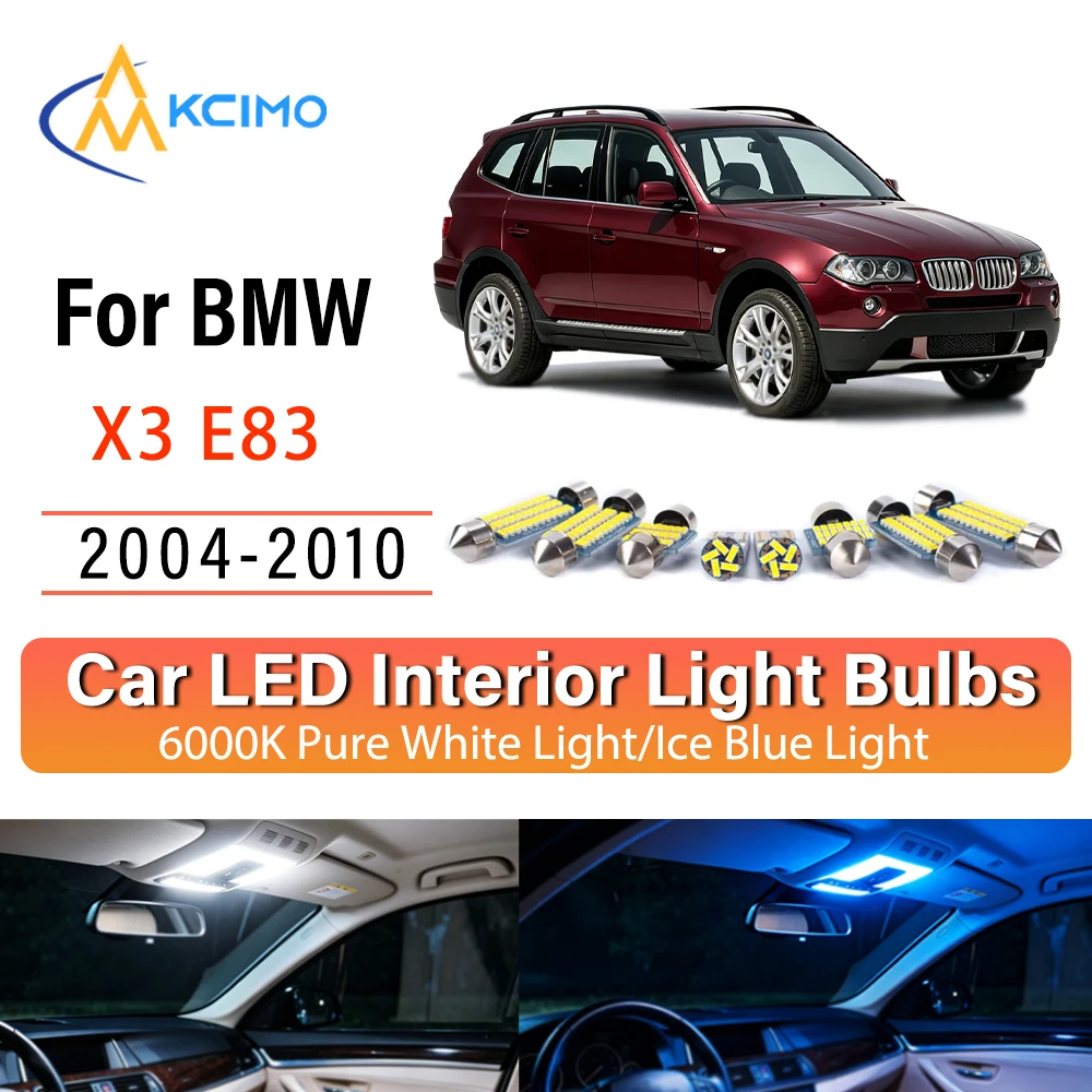 

Premium Easy Install LED Interior Lights For BMW X3 E83 2004-2010, Atmosphere Lights Kit, Blue Light,White Light