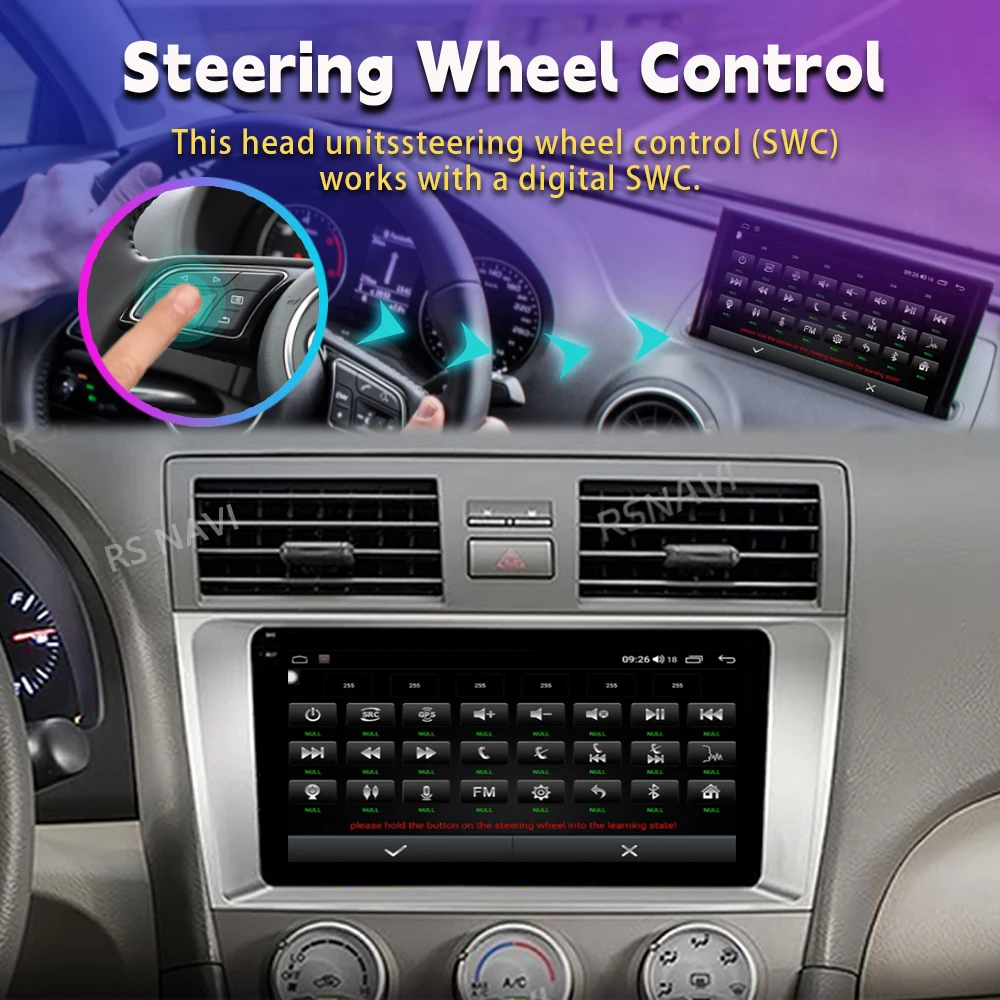 Android 15 Carplay Car Radio Multimedia For Toyota Camry 7 XV 40 50 2006 - 2011 navigation video DVD Autoradio Stereo 2din 4G+BT