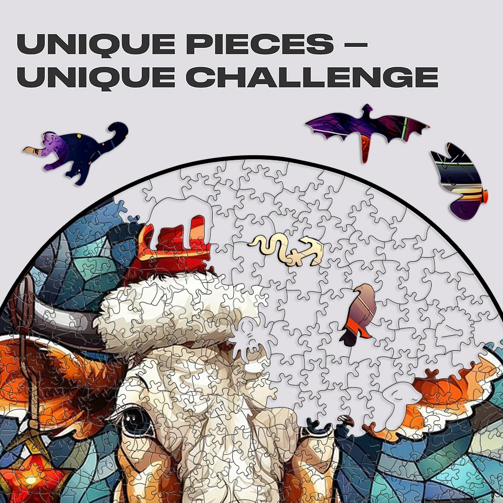 Buon natale Jigsaw Puzzle mucca cappello di natale decorazioni per la casa adulti Puzzle giochi famiglia divertimento pavimento Puzzle giocattoli educativi per bambini