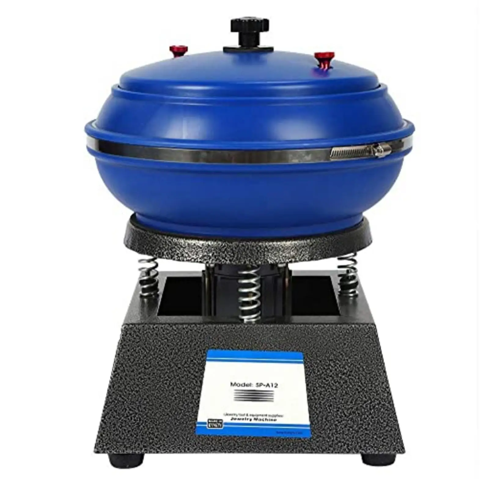 Vibratory Polishing Machine Iron Blue Rolling Mill Jewelry Tumbler for Jewelry Metal Surface Cleaning Finishing