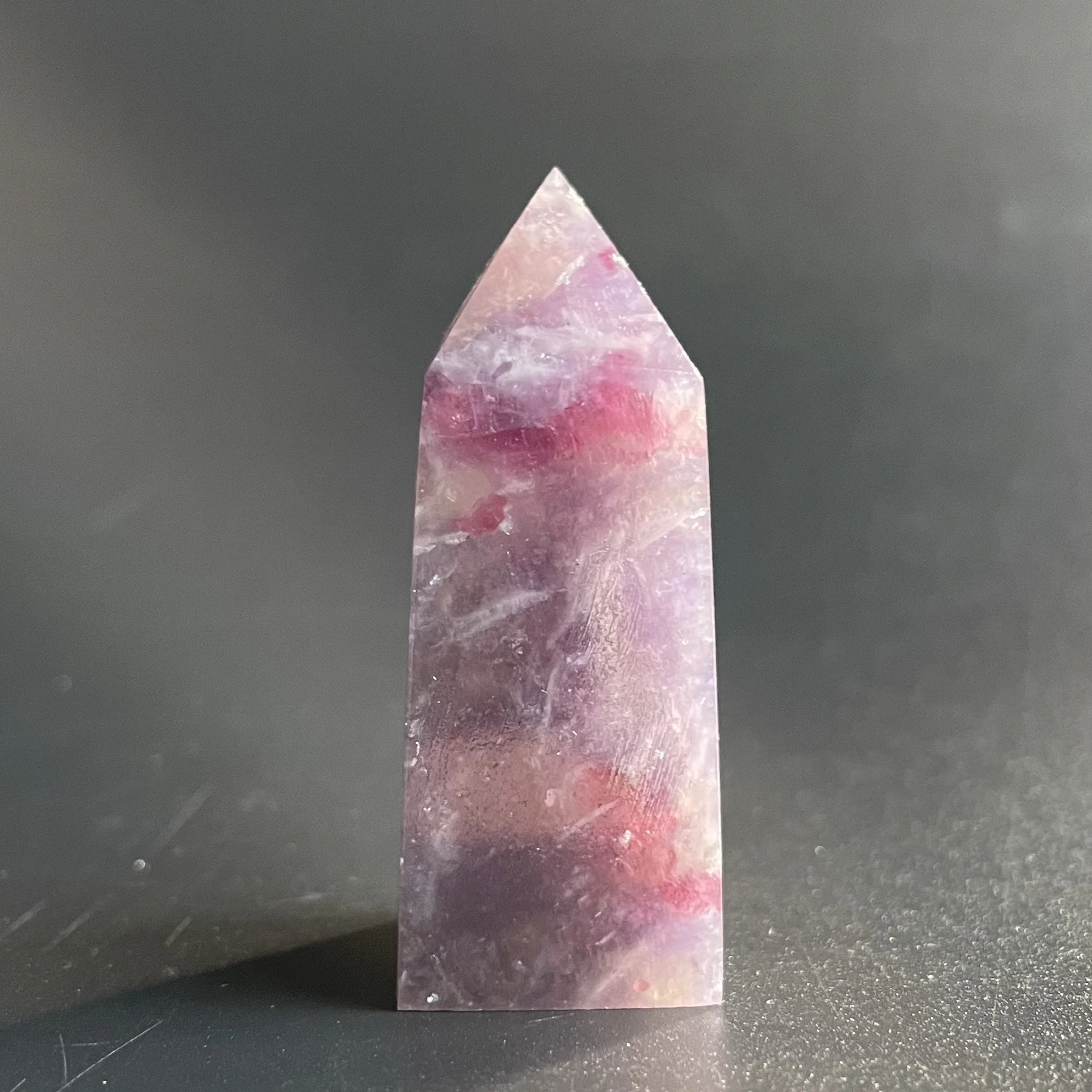 Natural Stone Unicorn Tourmaline And Mica Sheet Symbiotic Mineral Crystal  Tower Polished Quartz Wand Point Reiki Healing Gift