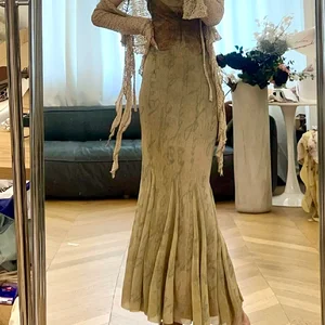 Set of two pieces of cut cardigans and vintage dress, thin waist tunic, sexy dress with butterfly print, casual grunge, y2k vintage aesthetics, japanese chic 10 Main Sales Butterfly Dress - №8