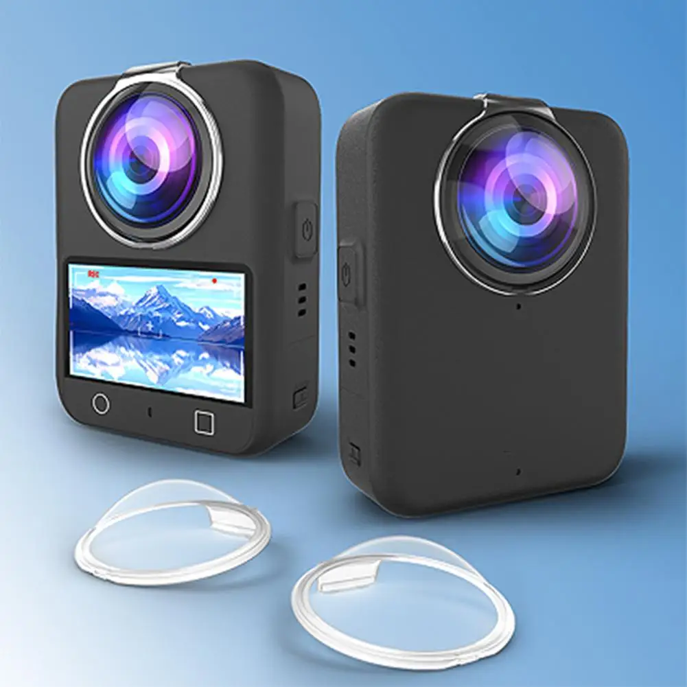  for dji OSMO 360 Transparent Camera Lens Protective Film Plastic Camera Protector Anti-Scrach Lens Cap for dji OSMO 360