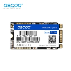 OSCOO M.2 Solid State Drive NGFF SSD Original TLC Nand Flash 128GB 256GB 512GB 1TB Internal M.2 2242 SSD for Desktop Laptop