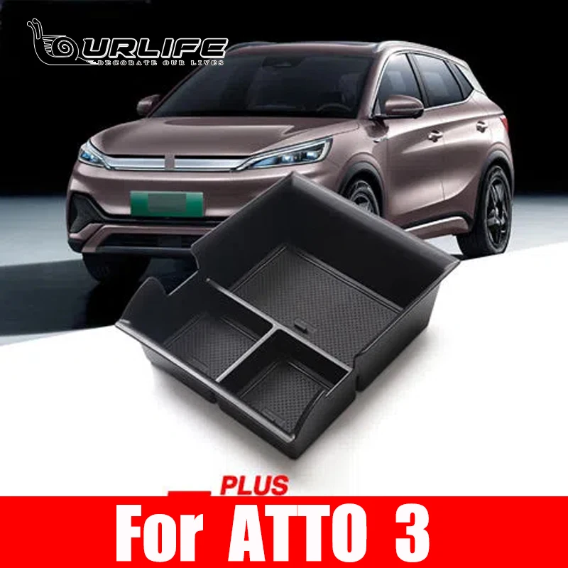 

Car armrest box storage box central storage compartment storage box car Accessories For For BYD ATTO 3 2022 2023 2024