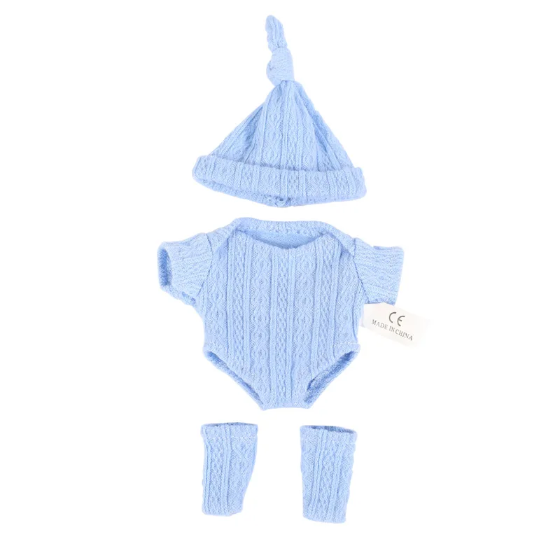 20 cm Baby Puppen Kleidung für DIY Spielzeug Puppe Zubehör Geeignet Für 8 zoll Puppe Pullover Overall Reborn Puppe Kleidung zubehör – Detail 4