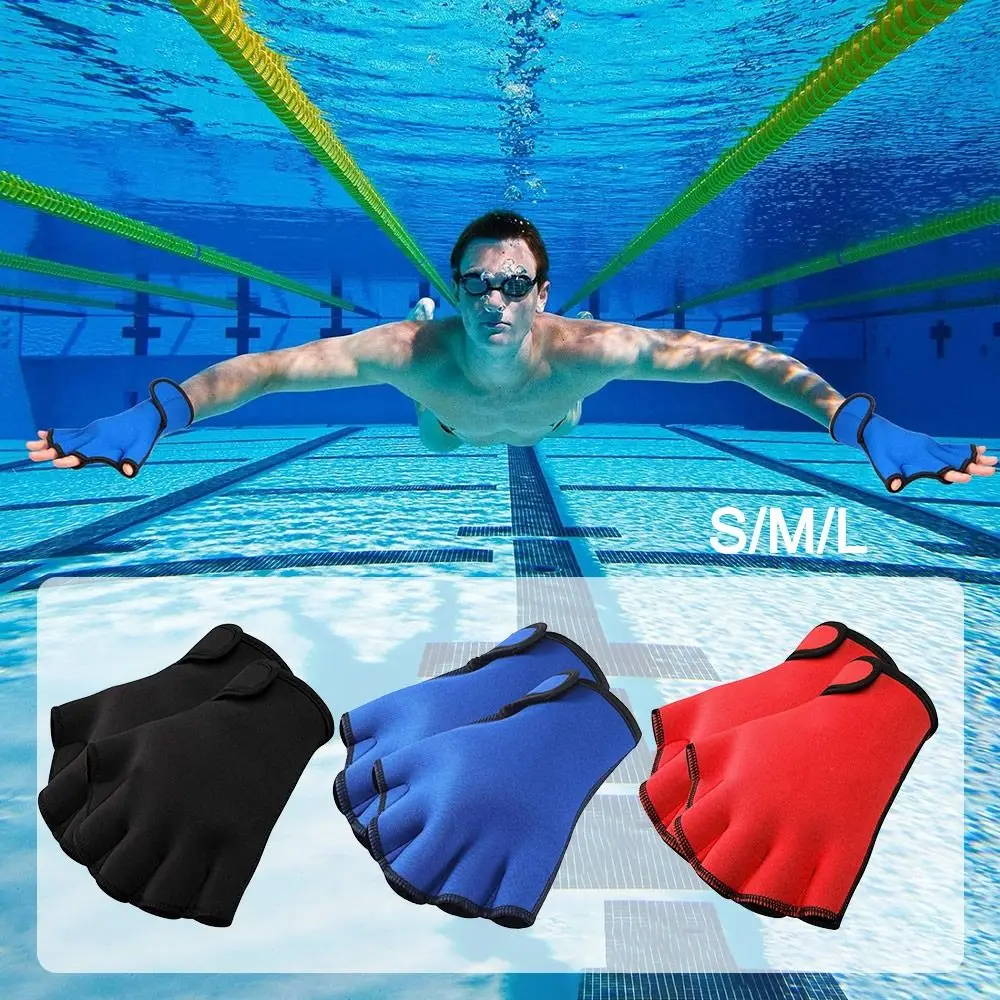 

Durable Diving Swimming Webbed Glove Large Webbed Surfing Aquatic Gloves Water Resistance Swimming Training Gloves