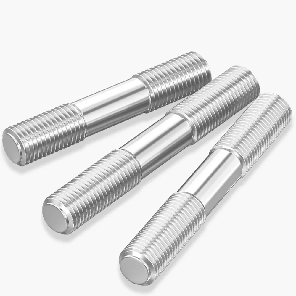 1 Pcs Double End Threaded Stud Bar Rod Bolts 304 Stainless Steel Screws Size M36x110mm M36x150mm M42x220mm M48x220mm M48x280mm