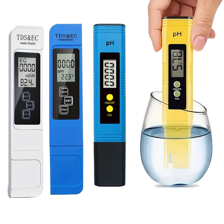 

PH Meter, TDS Meter Combo,Pool Water Test Kit Temperature Measurement for Drinking Water Purity,Digital Display