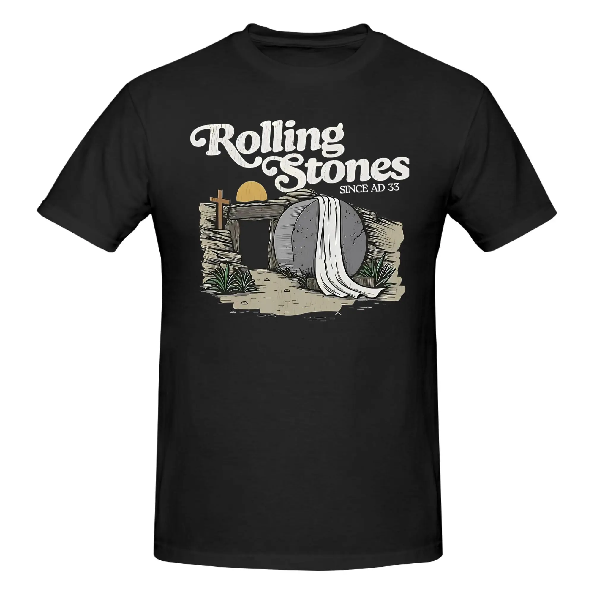 1 Piece Resurrection Of Jesus Novelty 100% Cotton T-Shirt Easter Bunny Vibes Tops Tees For Men
