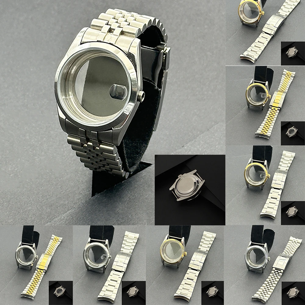 Prime 36 مللي متر/39 مللي متر الياقوت الزجاج ساعة رجالي تنطبق على NH35 NH36 NH34 حركة عادية مقاوم للماء قسط الفولاذ المقاوم للصدأ