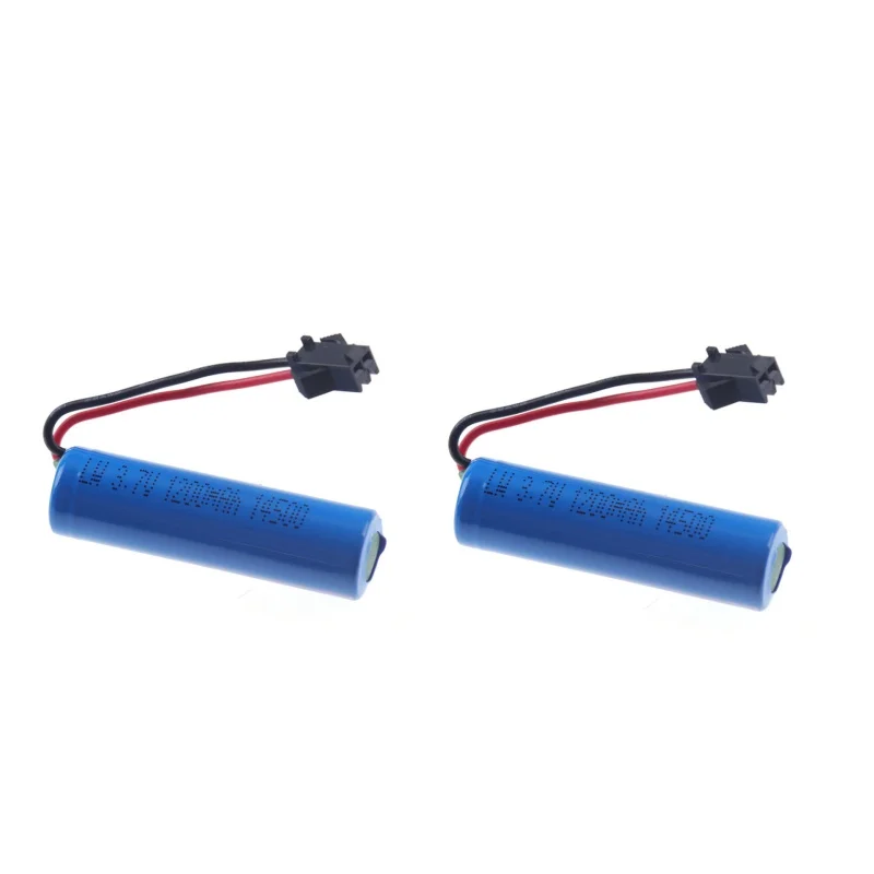 Original 3.7v 1200mAh Lipo Battery for JJRC C2 D828 RC Car Parts 14500 SM-2P For RC Stunt Dump Car Battery Toys Accessories