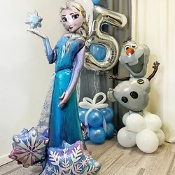 Disney Giant 3D Frozen Princess Elsa Aisha Balloons Foil Balloon Baby Shower Girl Birthday Party Decorations Kids Toys Air Gift