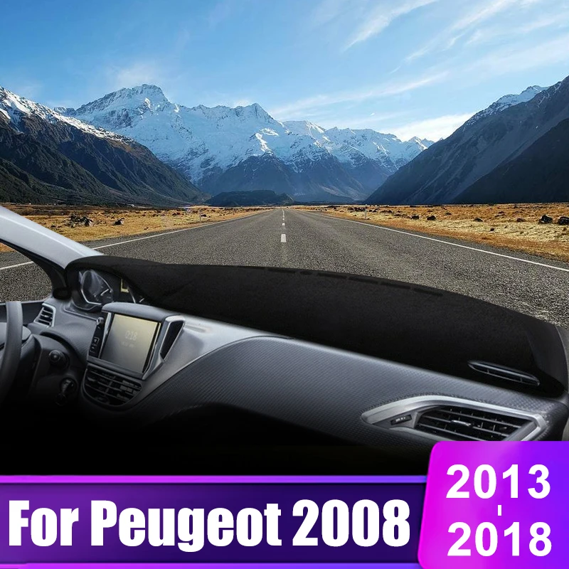 

For Peugeot 2008 Accessories 2013 2014 2015 2016 2017 2018 Car Dashboard Sun Shade Cover Non-slip Pad Accessories