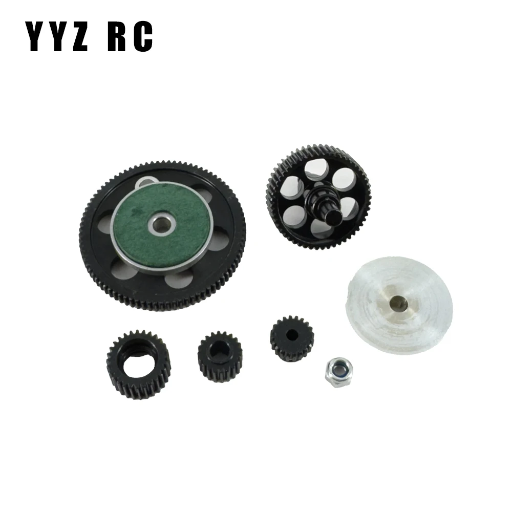 Engrenagens de transmissão Set for Axial Scx10, Metal Peças Upgrade, Controle Remoto, RC Crawler Acessórios, Escala 1:10