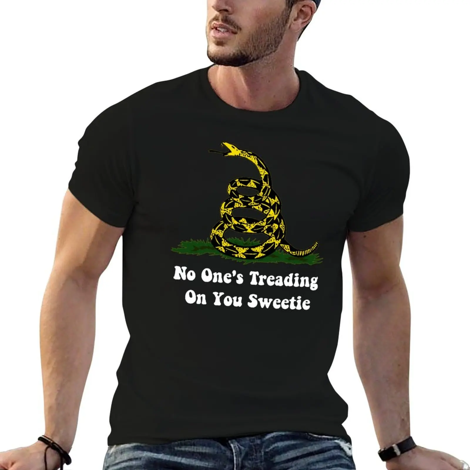 No One's Treading On You Sweetie Snake T-Shirt new edition hippie clothes t shirts for men pack
