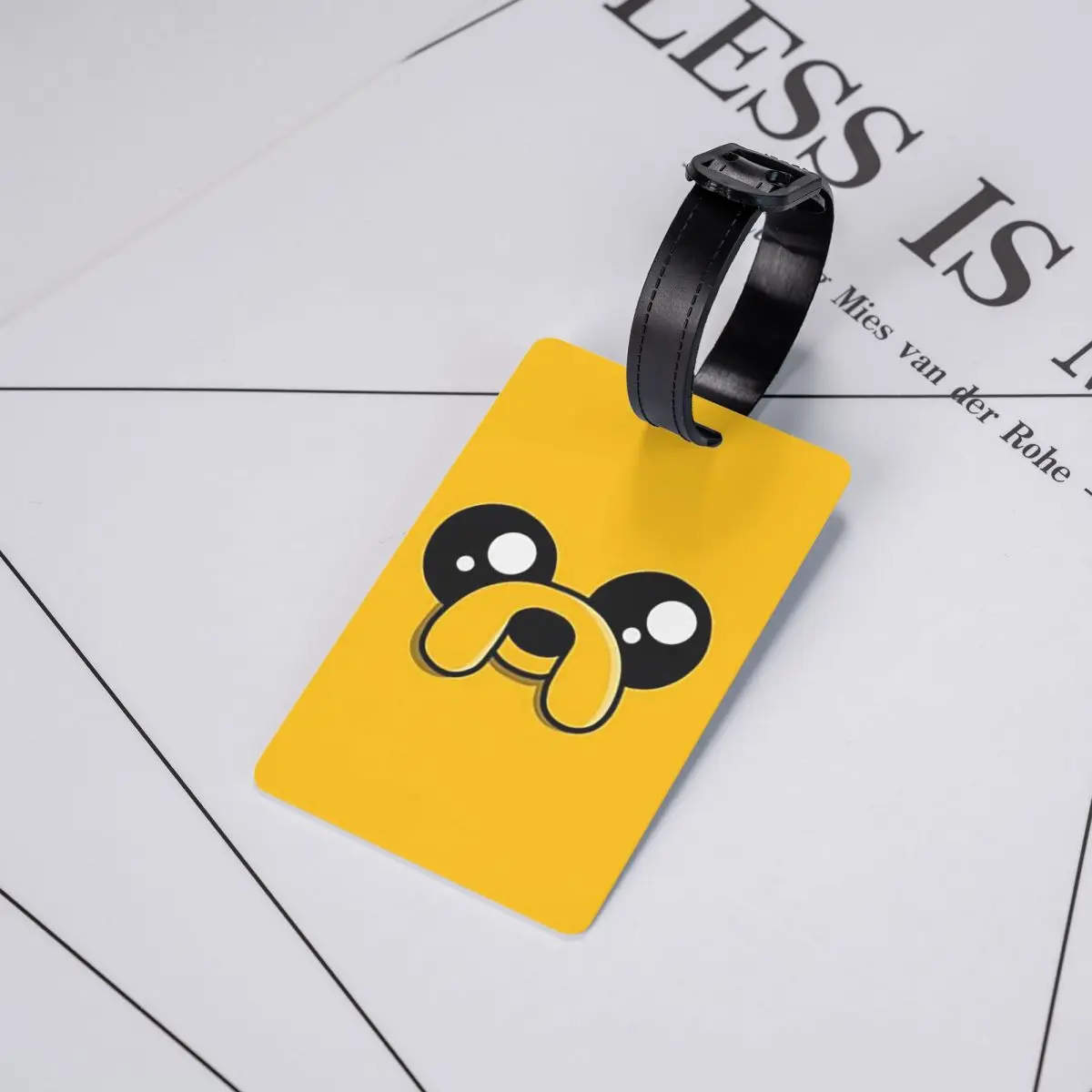 

Бирки для багажа с изображением собаки Джейка, аксессуары для чемоданов, бирка для ручной клади, держатель для этикеток, идентификатор, имя, адрес