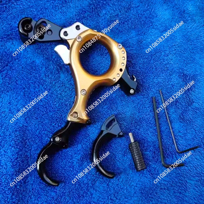 Three four finger interchangeable grip brass plate metal dispenser