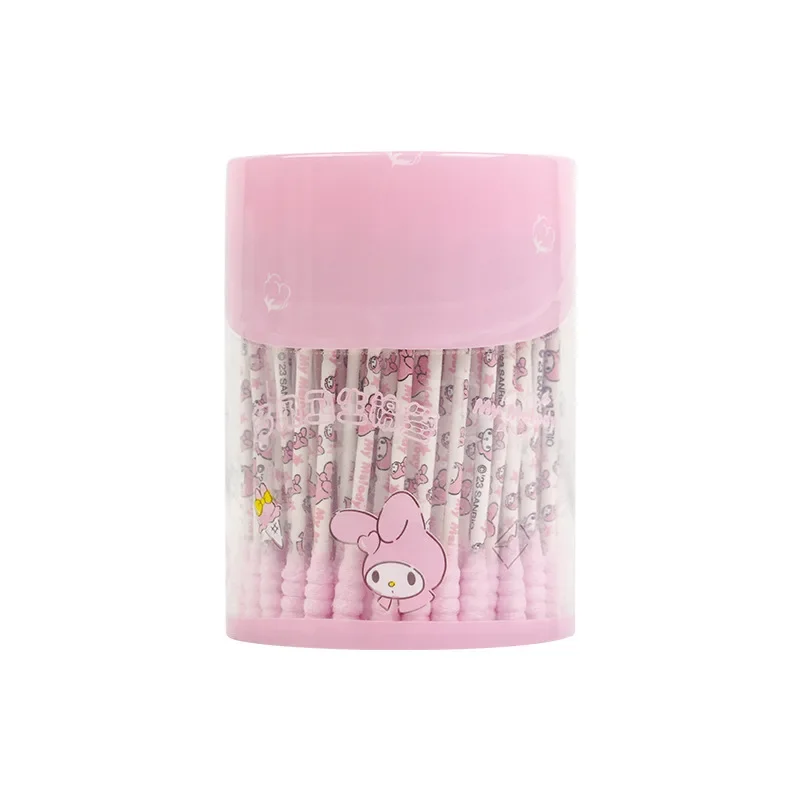 120 pz Sanrio Hello Kitty My Melody Stampa Tamponi Igienici Pulizia Dell'orecchio Trucco Tamponi di Cotone Doppia Testa Monouso Monouso