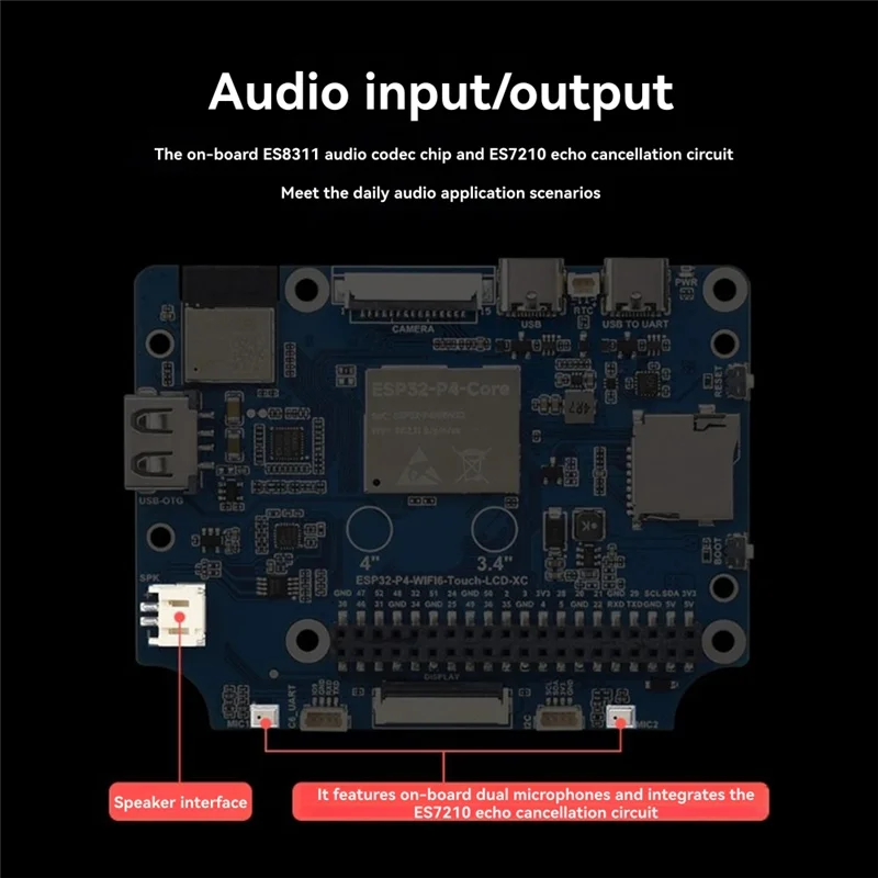 A13E-4Inch Round Touch Screen Display 800X800 IPS Resolution 10-Point Multi-Touch Deepseek AI Voice Interaction Support