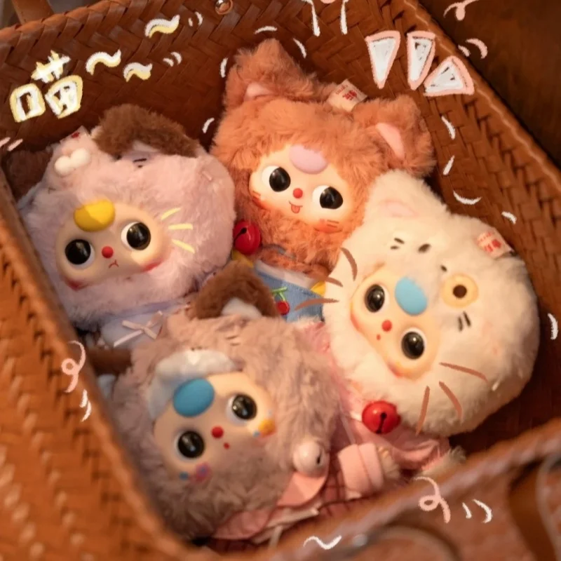 ของแท้เด็กสามกล่องตาบอดแมวตู้เสื้อผ้า Series Kawaii รูปตุ๊กตากระเป๋าจี้ตกแต่งคอลเลกชันเครื่องประดับของเล่นคริสต์มาสของขวัญ