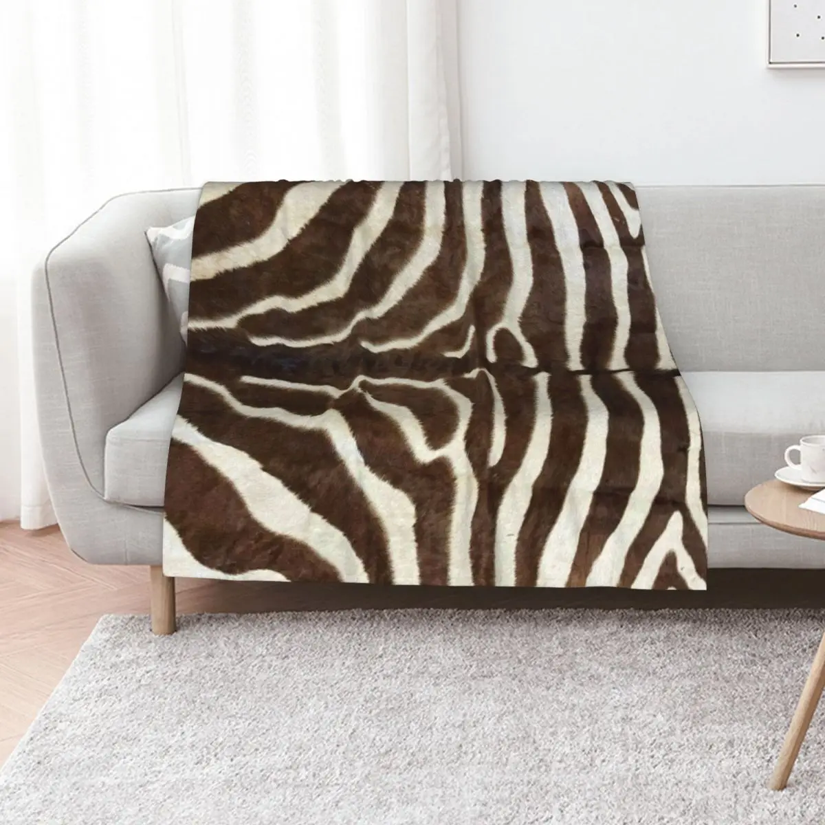 Furry Zebra Butt Photo Throw Blanket Hairys Polar Sofas Sofa Throw Tourist Blankets