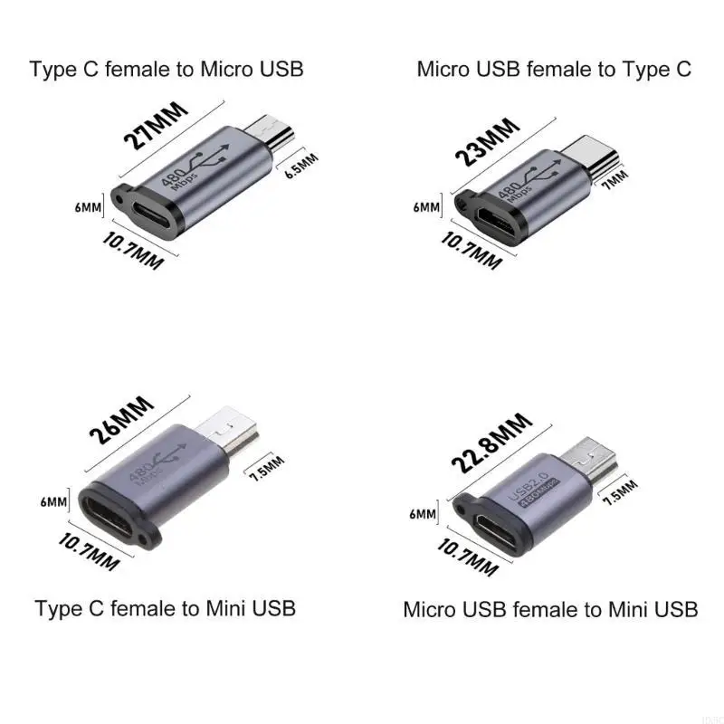 MICRO USB в тип MINI USB -конвертер.