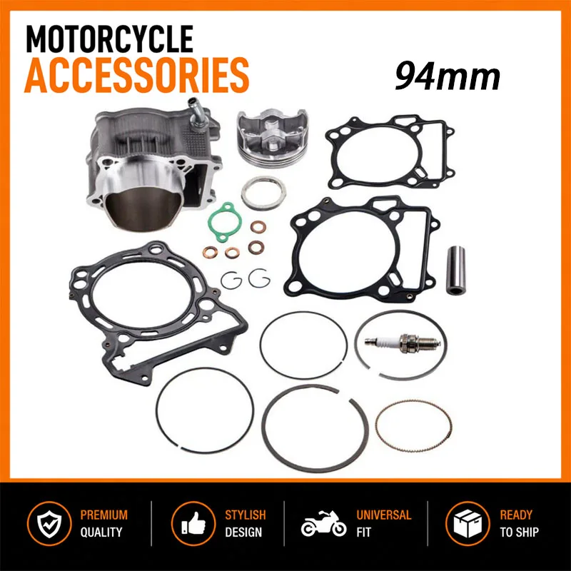 Motorcycle 94mm Engine Cylinder 434CC Piston Gasket Kit Motor for Suzuki LTZ 400 LTZ400 DVX400 DRZ400 DRZ 400 Motoblock Parts