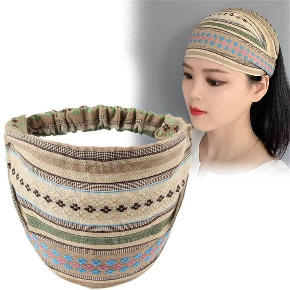 

Новый стильный тканевый пуфик C, полосатый тюрбан H, повязка на голову для волос S carf, широкая повязка на голову