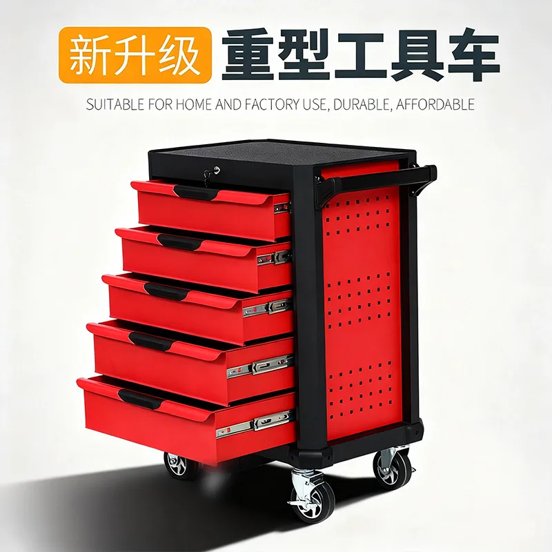 Multi Drawer Tool Cart, Mobile Hardware Storage Cabinet Workshop Parts Organizer