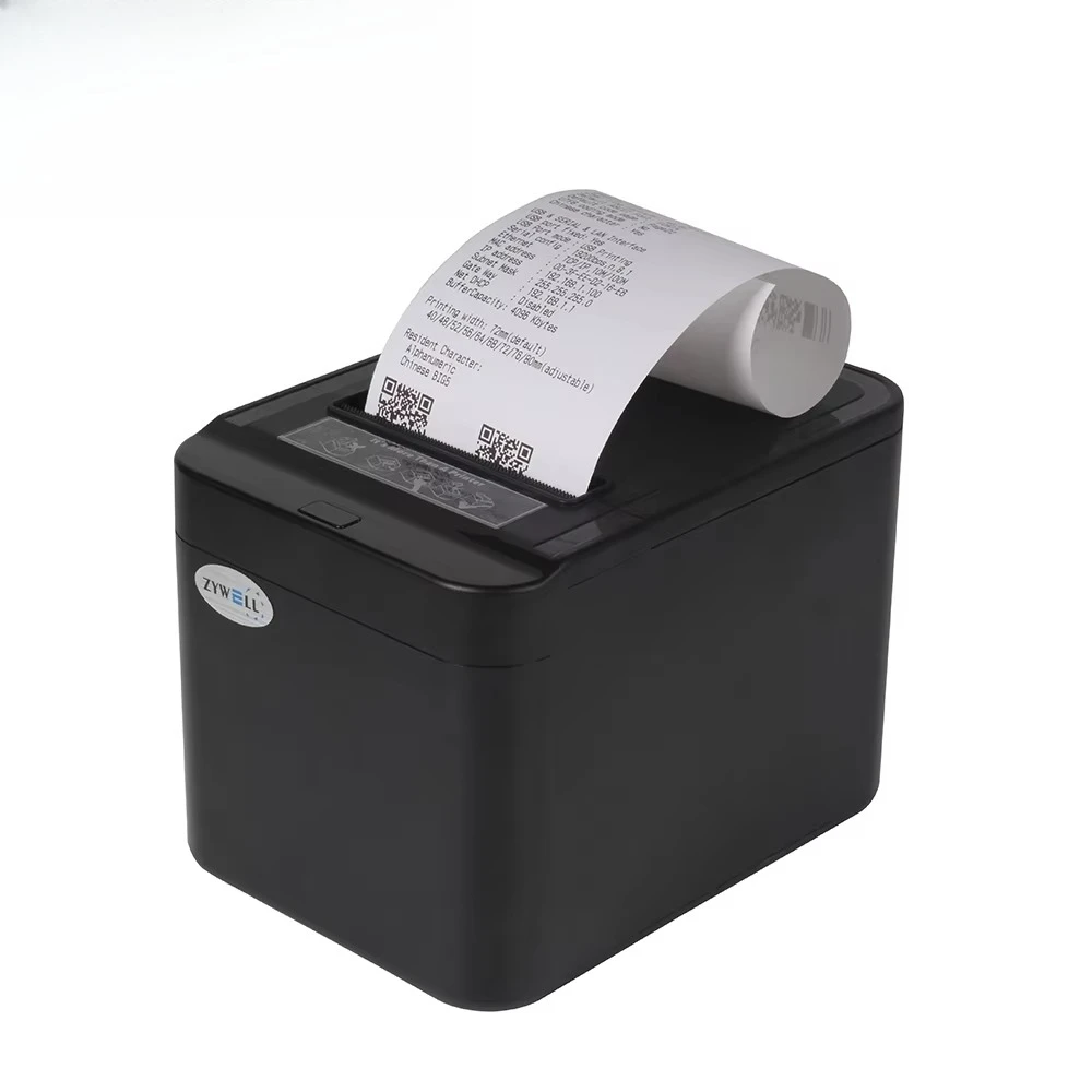 New Design ZY-Q822 80 mm 58mm Thermal Receipt Printer  Inkless Tickets POS Bill Printer