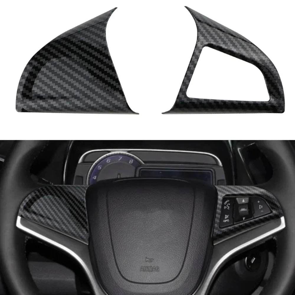 2Pcs/set ABS Car Steering Wheel Sequin Steering Wheel Decoration Cover Sticker for Chevrolet Trax Cruze 2013 2014 2015 2016 - view 3
