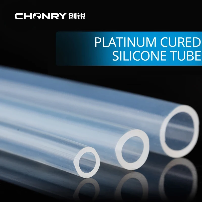 1 Meter Platinum Cured Silicone Tubing for Peristaltic Pump Hose Food Grade MultiSize Silicon Tube Optional Three-stop Microbore