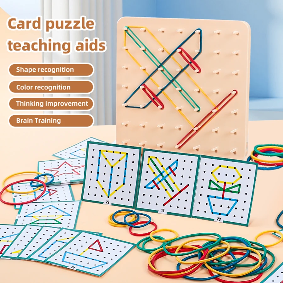 1 conjunto - Brinquedo Criativo Montessori para Bebês, Placas de Borracha com Gráficos e Cartões para Educação Infantil e Pré-escolar