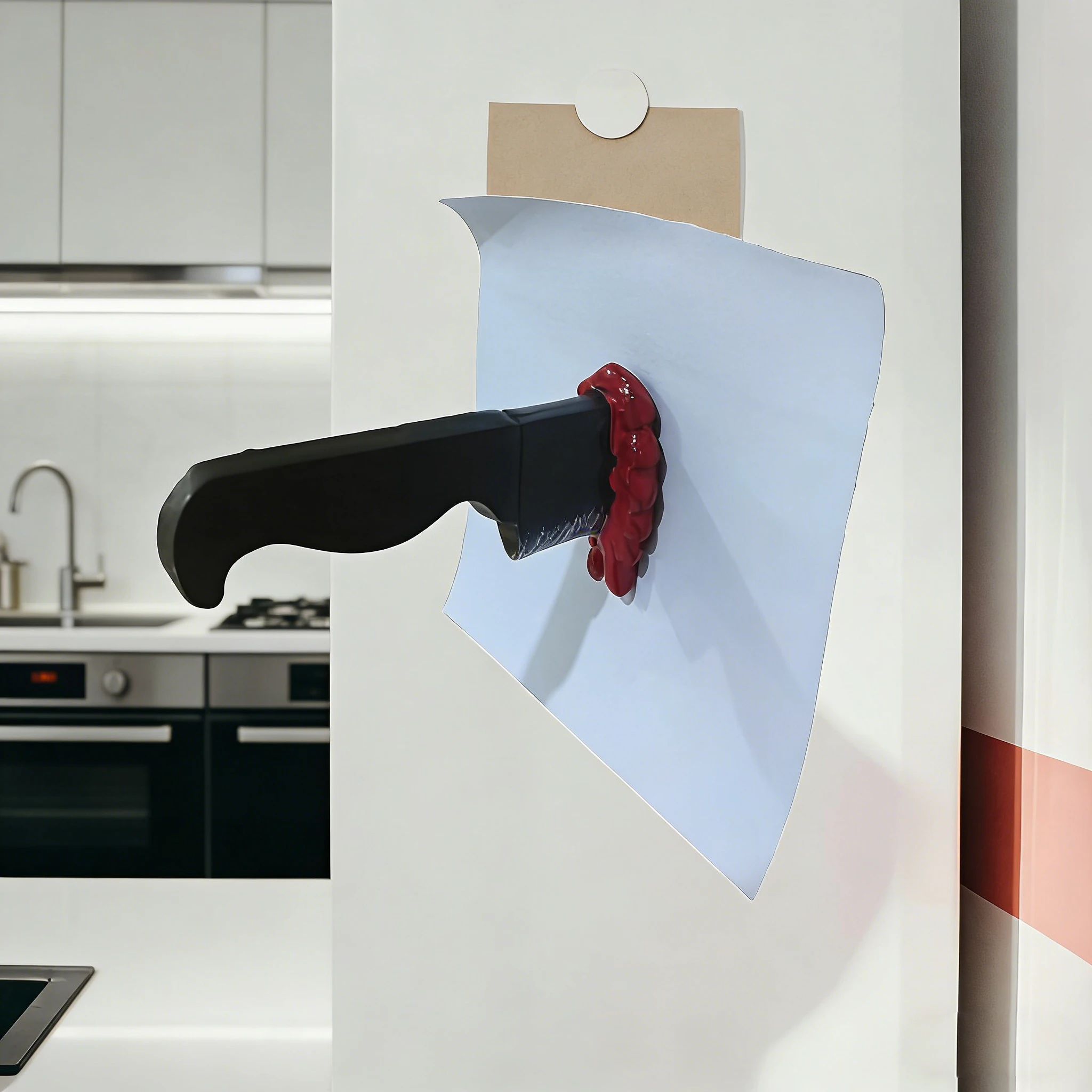 3D Funny Knife & Axe Magnets | Realistic-Looking Magnetic Stickers for Fridge, Whiteboard & Office Cabinets