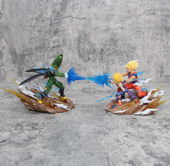 

Dragon Ball Horizon of Heaven Second Wave Resonance Wave Collision Goku Gohan Vs Cell Scene Model Decoration Collectible Gift